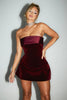 Wine Red Skylar Mini Dress