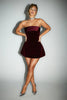 Wine Red Skylar Mini Dress